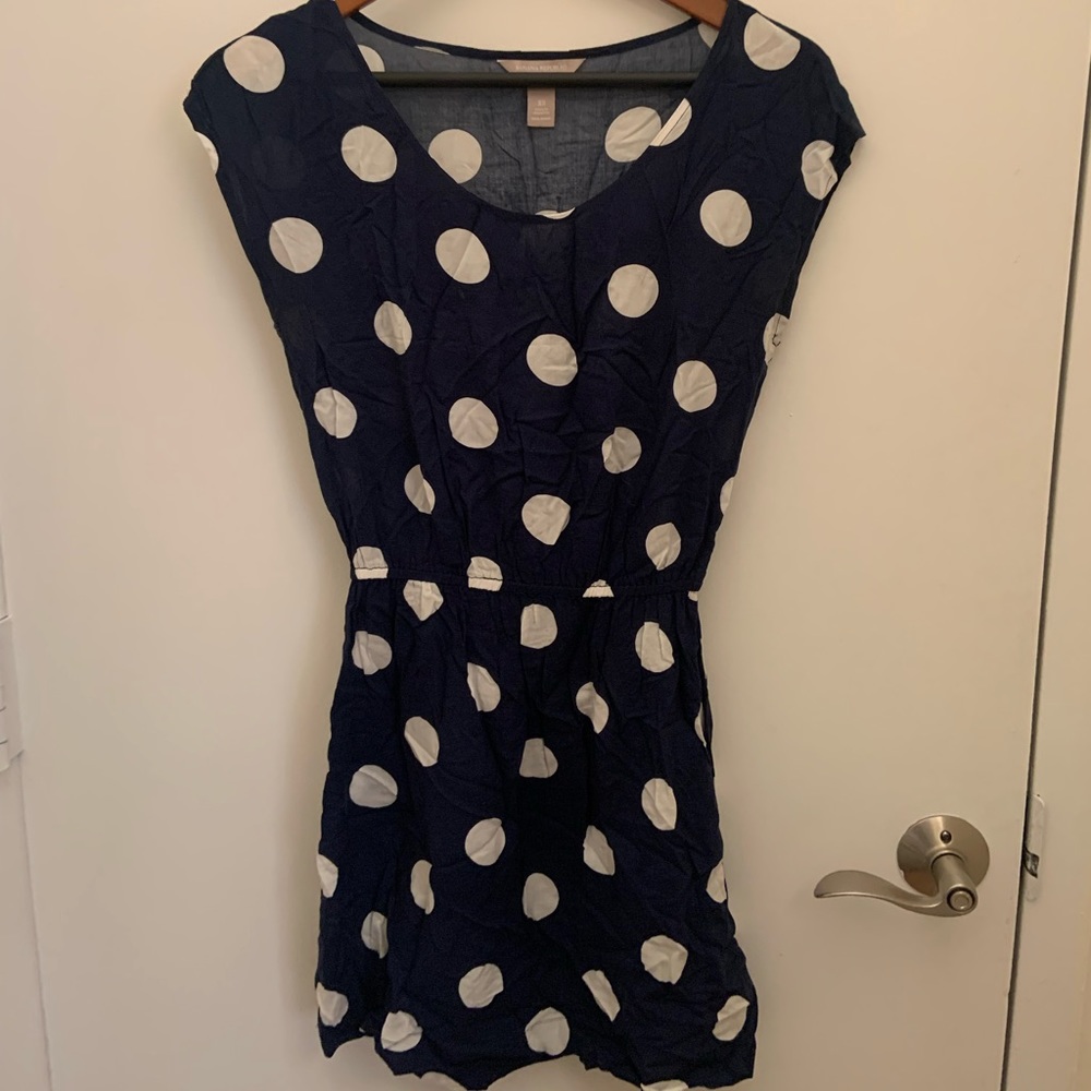 Banana Republic Lightweight Polka Dot Dress
